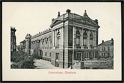 Christiania (Oslo). Frimurerlogen. Mittet og Co. no. 1908.