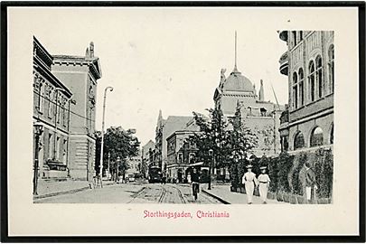 Christiania, Storthingsgaden. Mittet & Co. no. 1908.