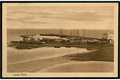 Lynæs, udsigt over havn. A. Vincent no. 381.