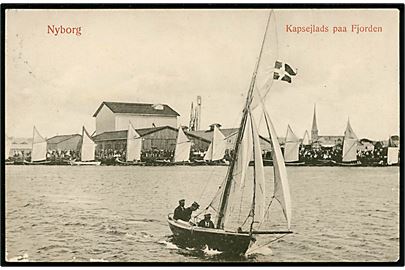 Nyborg. Kapsejlads paa Fjorden. M. & W. no. 762.