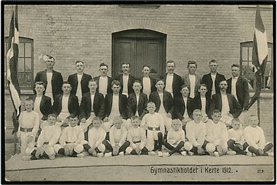 Kerte. Gymnastikholdet fra 1912. Dall Schmidt no. 259. 
