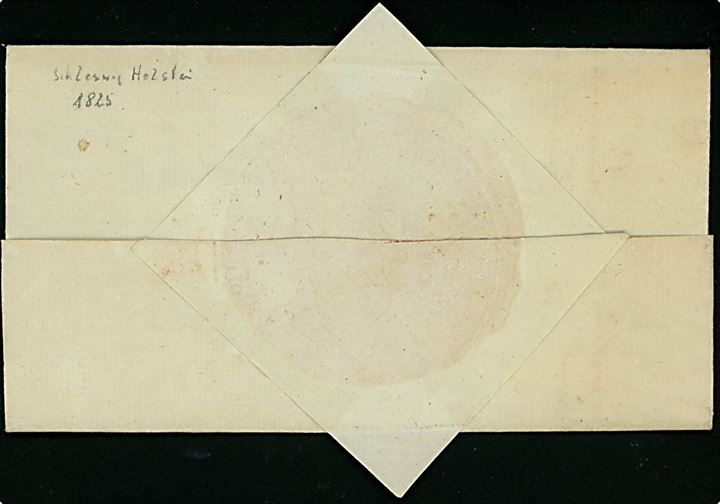 1825. Tjenestebrev med indhold dateret d. 26.5.1825 og liniestempel RATZEBURG til Lanken. På bagsiden stort papirsegl.