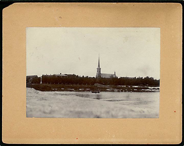 Fakse Ladeplads, Hylleholt kirke. Kartonkort med fotografi. U/no.