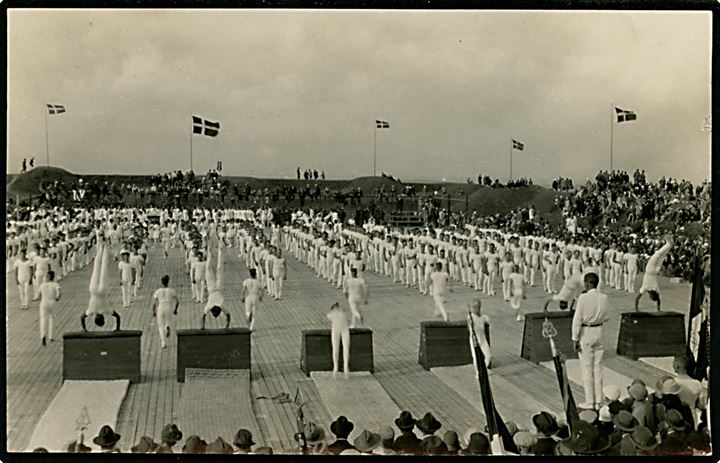 Dybbøl, Nordisk Idrætsstævne 1928. Fotokort u/no.