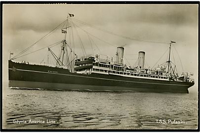 Pulaski, S/S, Gdynia-America Linie. Sendt fra Gdynia d. 4.5.1930 til København.