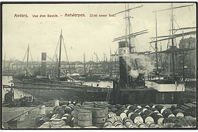 Havneparti fra Antwerpen, Belgien. V. Vincent u/no.