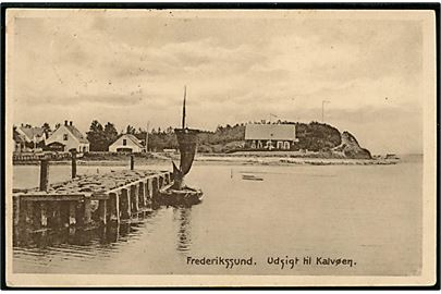 Frederikssund. Udsigt til Kalvøen. J.J. Ebbesen no. 20786.