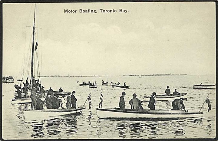 Sejltur i motorbaad paa Toronto Bay, Canada. No. 1362.
