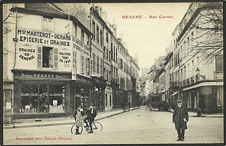 Parti fra Rue Carnot i Beaune, Frankrig. Ronco u/no.