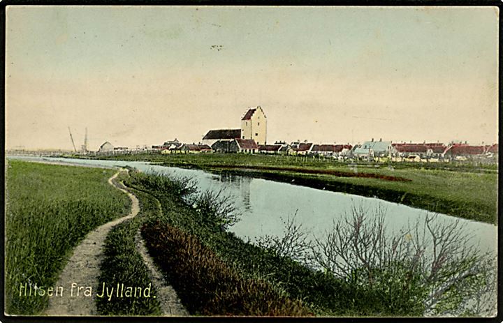 Hilsen fra Jylland med ukendt kirke. A. Vincent no. 3154.