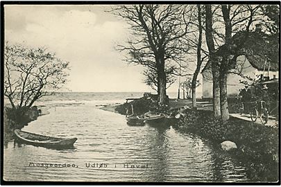 Aarhus, Moesgaard aa udløb i havet. H. A. Ebbesen no. 133.