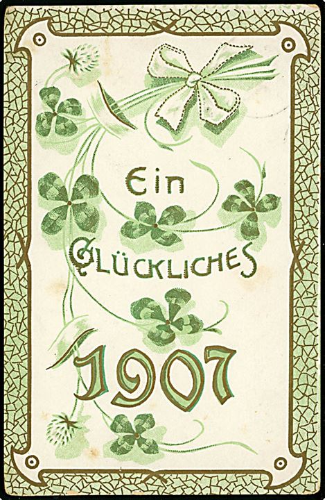 1907, tysk årstalskort. Serie 15.
