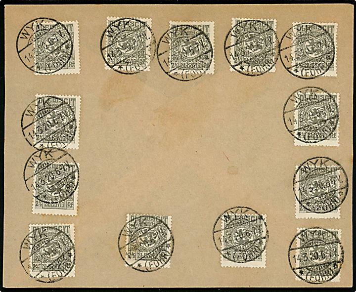2½ pfg. Fælles udg. (13) på uadresseret filatelistisk kuvert stemplet Wyk *(Föhr)* d. 14.3.1920.
