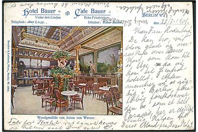 Hotel Bauer & Cafe Bauer i Berlin, Tyskland. Zander & Labisch u/no.