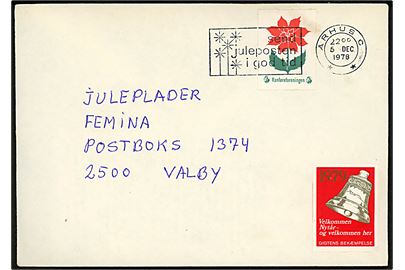 Vanføreforeningen og Gigtens bekæmpelse Julemærke 1979 på ufrankeret brev fra Aarhus d. 5.12.1978 til Valby.