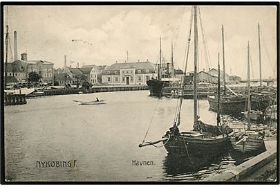 Nykøbing Falster. Havnen. Stenders no. 1763.
