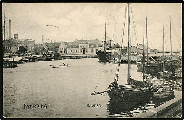 Nykøbing Falster. Havnen. Stenders no. 1763.
