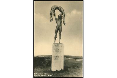 Klideborg statue park. Statue af Rudolph Tegner Sejren. Nordisk Kunst & Lystryk u/no. 