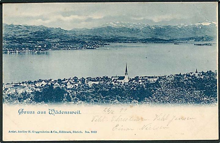 Gruss aus Wädensweil, Schweiz. H. Guggenheim mo. 3069.
