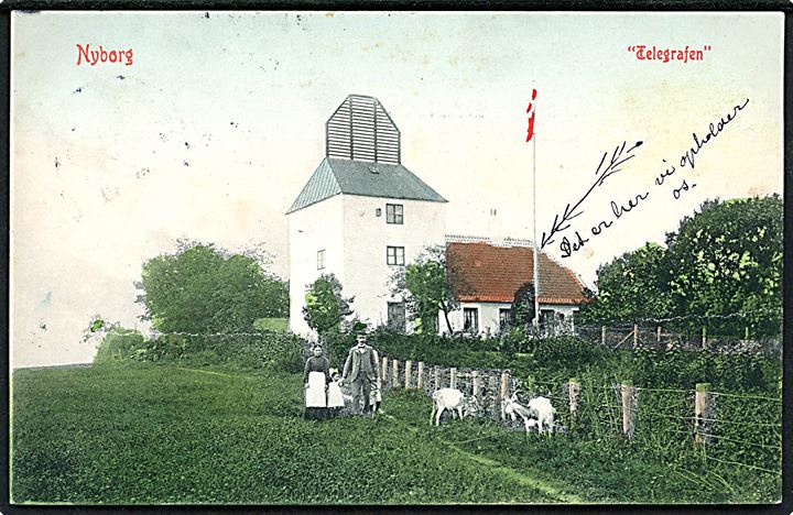 Nyborg, Juelsberg optiske telegraf. Warburg no. 5709
