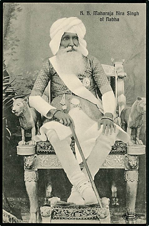 Indien, H. H. Maharaja Hira Singh of Nabha.