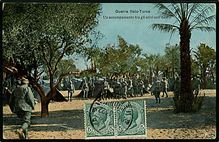 Den italiensk-tyrkiske krig (1911-12). Italienske soldater i Nordafrika. 