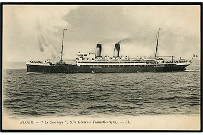 Le Carthage, S/S, Cie. Générale Transatlantique.