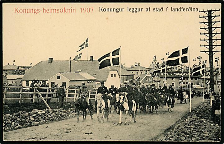Kongebesøg på Island 1907. O. Johnson & Kaaber u/no.