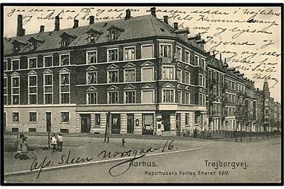 Aarhus. Trøjborgvej. Papirhuset forlag no. 6810.