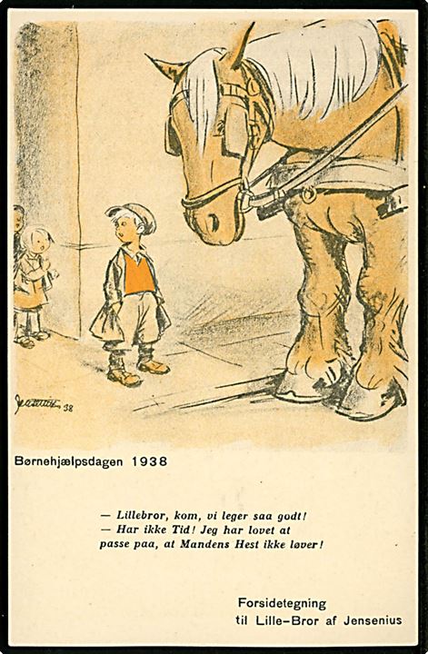 Herluf Jensenius: Børnehjælpsdag 1938. Vilm. Søborg u/no. 