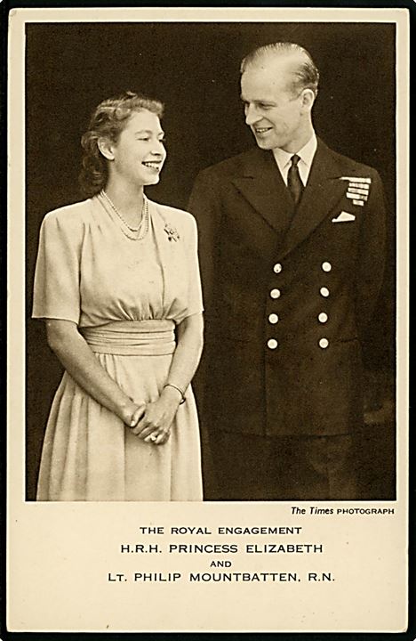 Den kongelige forlovelse mellem prinsesse Elizabeth og Lt. Philip Mountbatten. The Times Serie. 