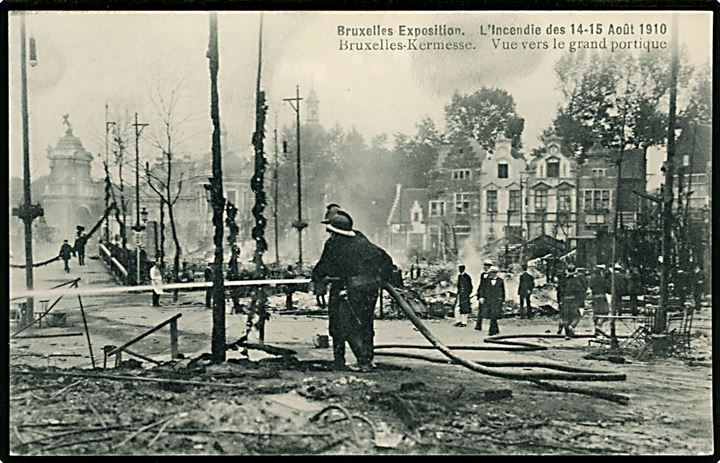 Bruxelles. Efter brande på udstillingen i 1910. 
