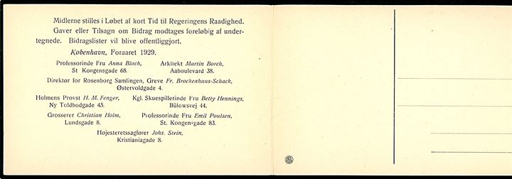 Kongens Nytorv - protestkort i anledning af opførelse af “Stærekassen” ved Det Kongelige Theater 1929. U/no. Kvalitet 9