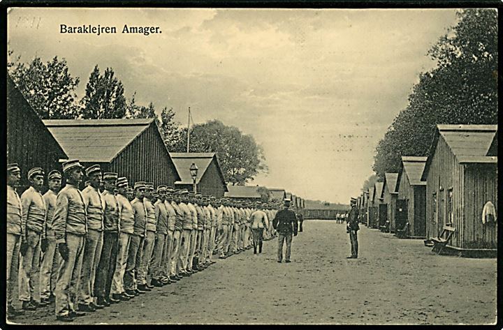 Militær. Baraklejren på Amager. No. 296. Kvalitet 7