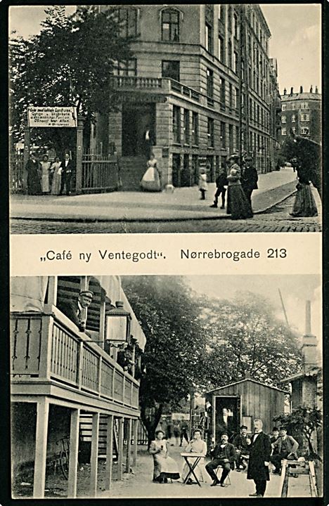 Nørrebrogade 213 “Cafe ny Ventegodt”. U/no. Kvalitet 8