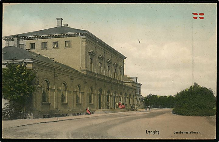 Lyngby jernbanestation. N. N. no. 42. Kvalitet 9