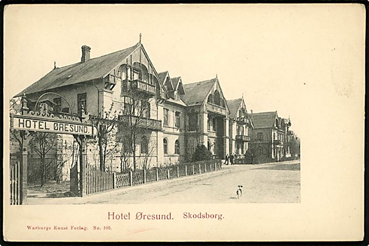 Skodsborg Hotel “Øresund”. Warburg no. 105. Kvalitet 7