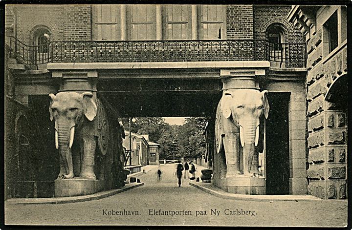 Carlsberg Bryggerierne, elefantporten på Ny Carlsberg. Fritz Benzen no. 28. Kvalitet 7