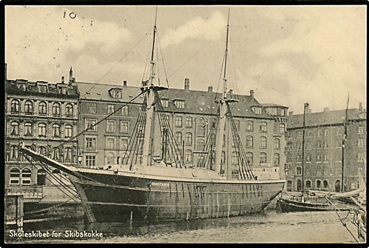 “Constance”, skoleskibet for skibskokke. Tidligere KGH Grønlandsskib. Joh. Weitzmenn u/no. Kvalitet 8