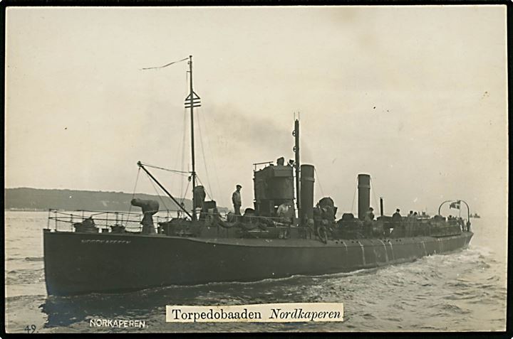 Marine. “Nordkaperen”, torpedobaad. H. A. Ebbesen no. 49. Kvalitet 7