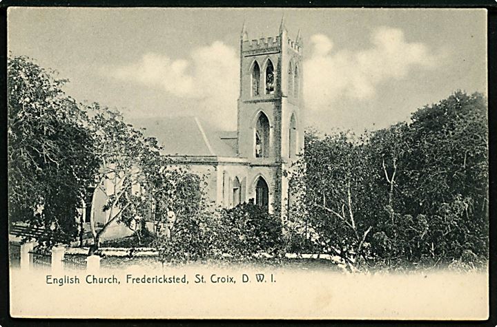 D.V.I., St. Croix, Frederiksted, English Church. U/no. Kvalitet 8