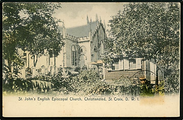 D.V.I., St. Croix, Christiansted, St. John’s English Episcopal Church. Lightbourn no. 17. Kvalitet 7