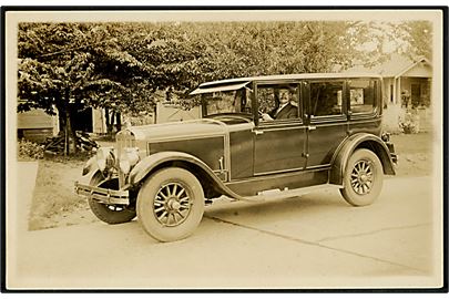 Amerikansk automobil fra 1920’erne. Fotokort u/no. Kvalitet 8