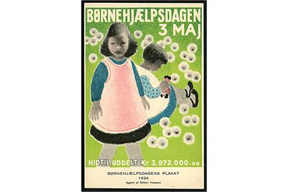 Aage Sikker Hansen: Børnehjælpsdagen 1934. V. Søborg u/no. Kvalitet 8