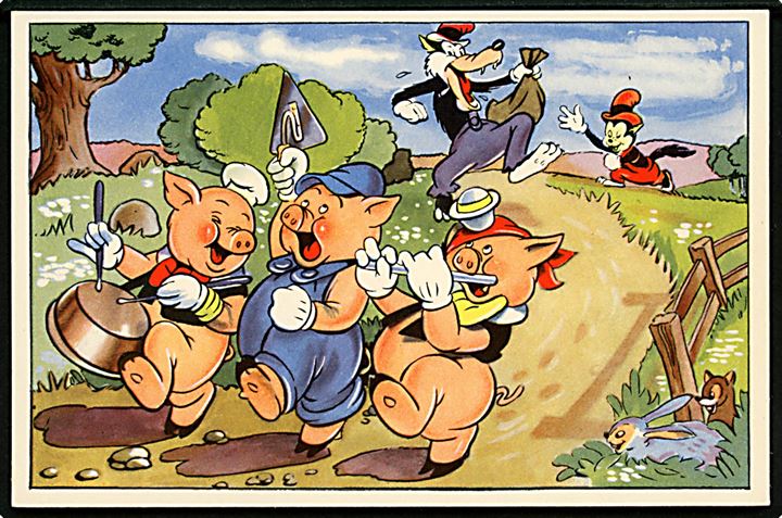 Walt Disney: De 3 små grise. Mickey Mouse Corp. serie 159. Kvalitet 9
