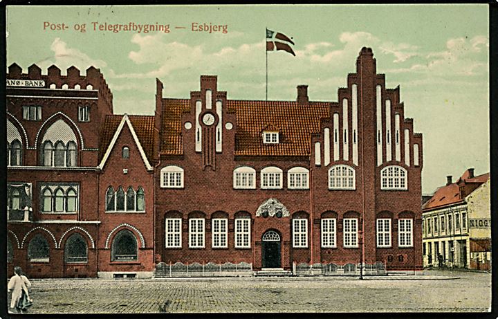 Esbjerg. Post og telegrafbygningen. C.J.C. no. 1071.