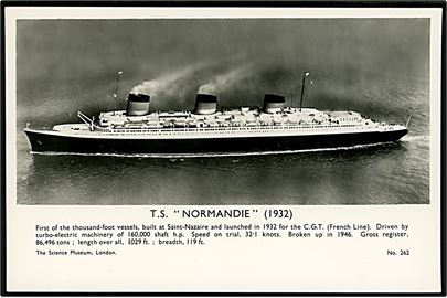 Normandie, S/S, Compagnie Générale Transatlantique.
