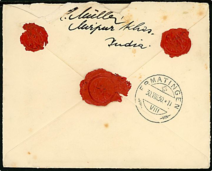 3 cents Silver Wedding på brev annulleret Churchill Man. d. 12.8.1935 til Peekshill, New York, USA. Befordret med canadisk arktisk forsyningsskib Eastern Arctic Mail RMS Nascopie.