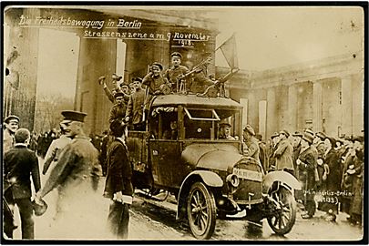 Tyskland, Berlin, Berlin under revolutionen i november 1918. 