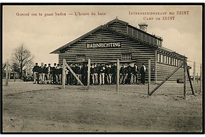 Holland, badebarak og soldater i interneringslejren Zeist. No. S.111.